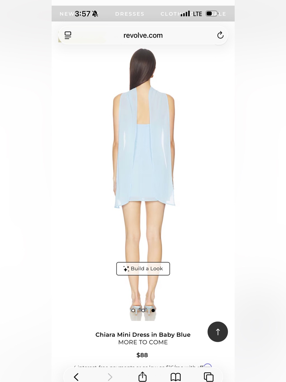 REVOLVE More to Come Chiara Mini Dress in Baby Blue - Picture 3 of 9